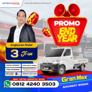 PT.ASTRA International, Tbk Dapatkan Promo IDUL FITRI di bulan RAMADHAN Untuk pembelian mobil DAIHATSU Dp 30jutaan ATAU ANGSURAN 2JUTAAN, Khusus Granmax PU Gratis Ker Stnk plat servis ganti oli 3* Astra Daihatsu Cabang Bone 0812-4240-3503 https://maps.app.goo.gl/HV3iGu867k8jqLZ57
